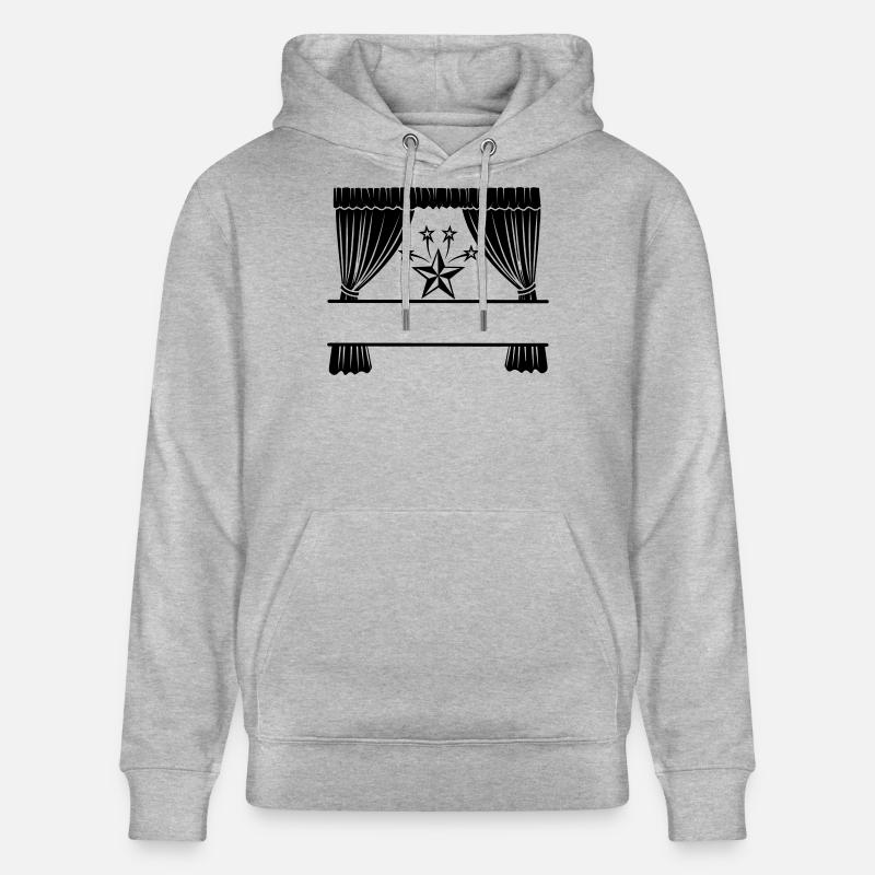 Vorhänge Ich bin ein Star - Stanley/Stella Unisex Bio-Hoodie CRUISER  - Grau meliert