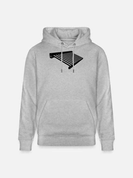 Sonnenschutz Sonnendächer - Stanley/Stella Unisex Bio-Hoodie CRUISER  - Grau meliert