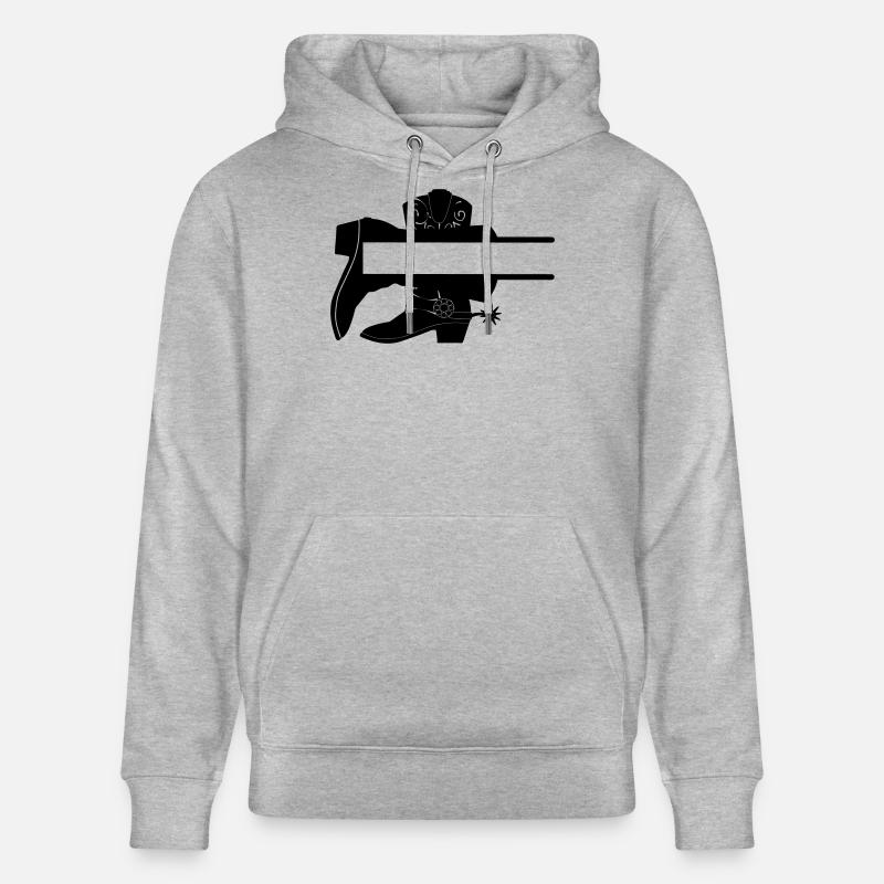 Magasin de bottes avec logo - Sweat à capuche bio CRUISER Stanley/Stella Unisexe - gris chiné