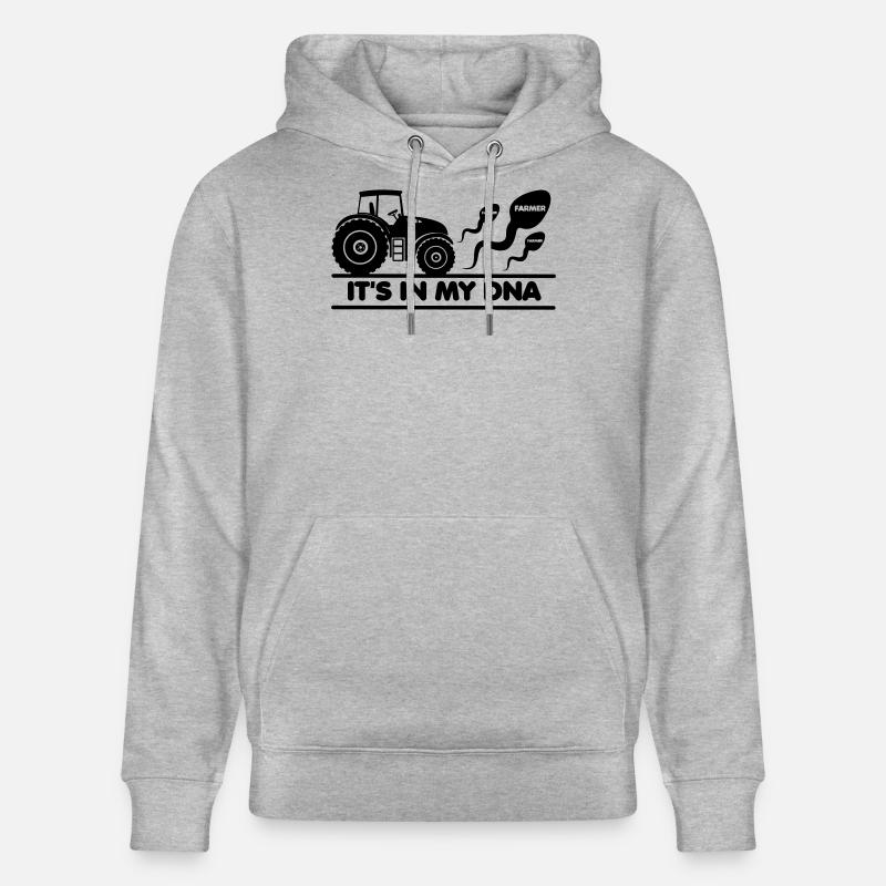 Agriculteur, c’est dans mon ADN - Sweat à capuche bio CRUISER Stanley/Stella Unisexe - gris chiné