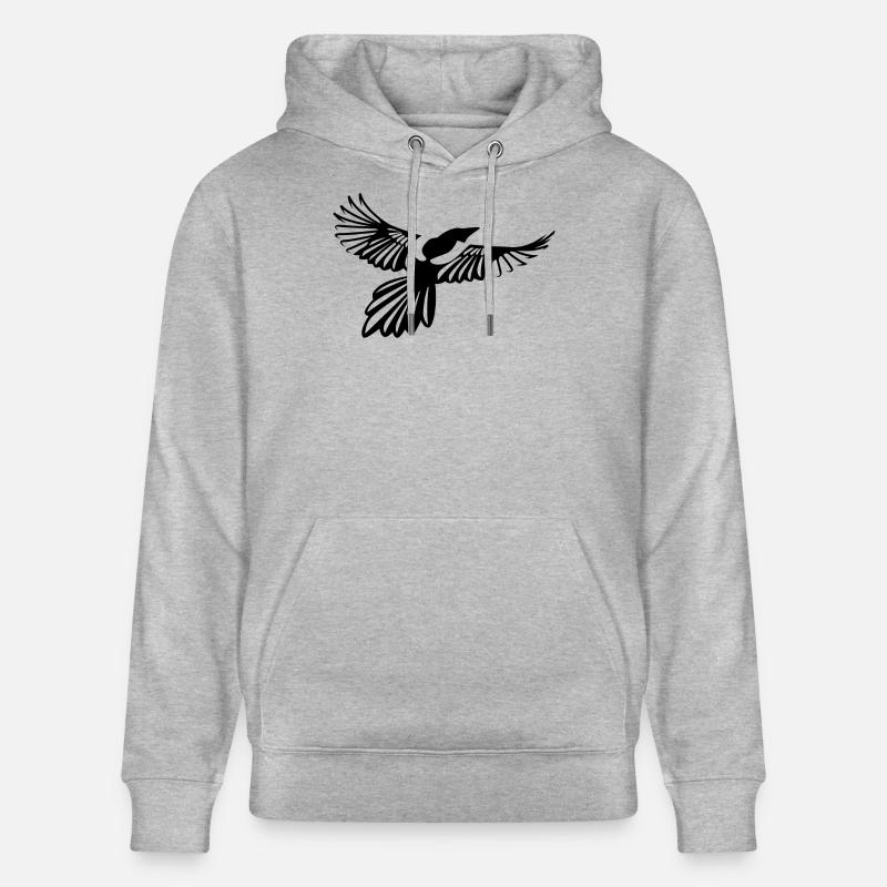 pie design - Sweat à capuche bio CRUISER Stanley/Stella Unisexe - gris chiné