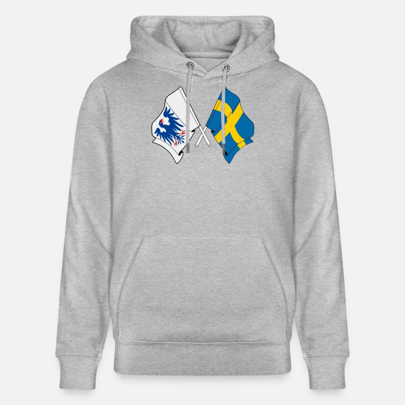 Värmland et Suède – Croisement - Sweat à capuche bio CRUISER Stanley/Stella Unisexe - gris chiné