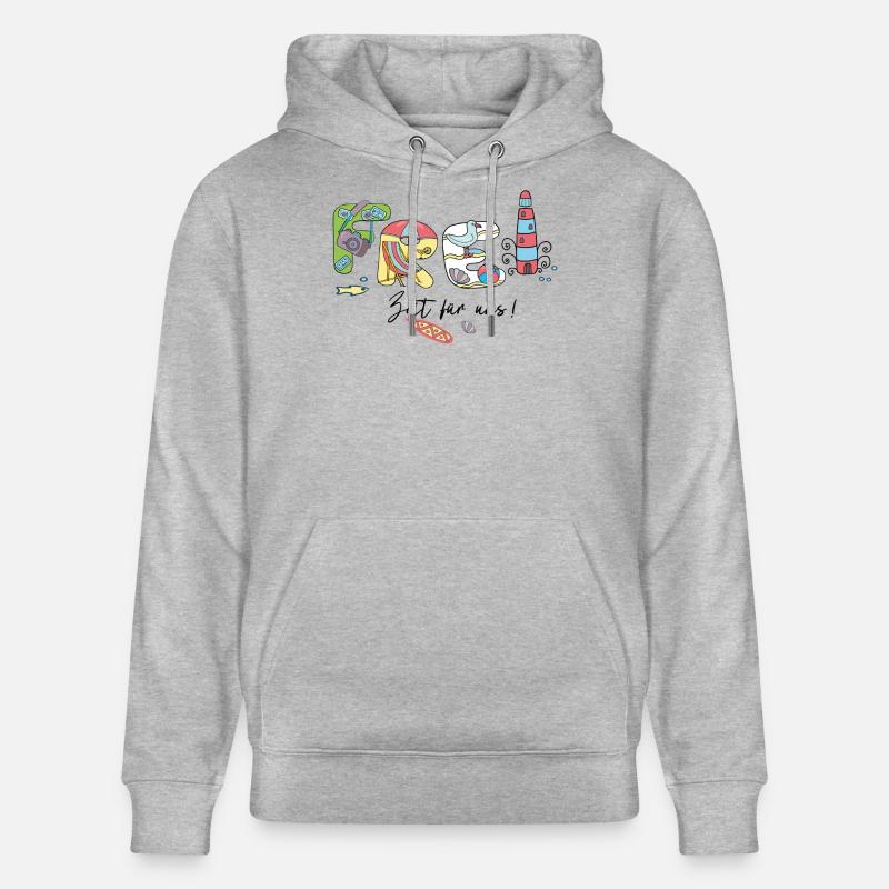 Vacances de loisirs - Sweat à capuche bio CRUISER Stanley/Stella Unisexe - gris chiné