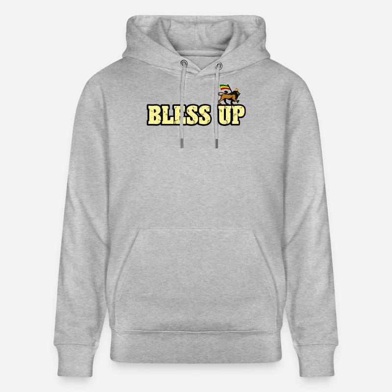 Dub Reggae Bless Up - Sweat à capuche bio CRUISER Stanley/Stella Unisexe - gris chiné