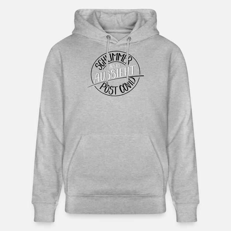 Schlimmer als es aussieht, Post Covid - Stanley/Stella Unisex Bio-Hoodie CRUISER  - Grau meliert