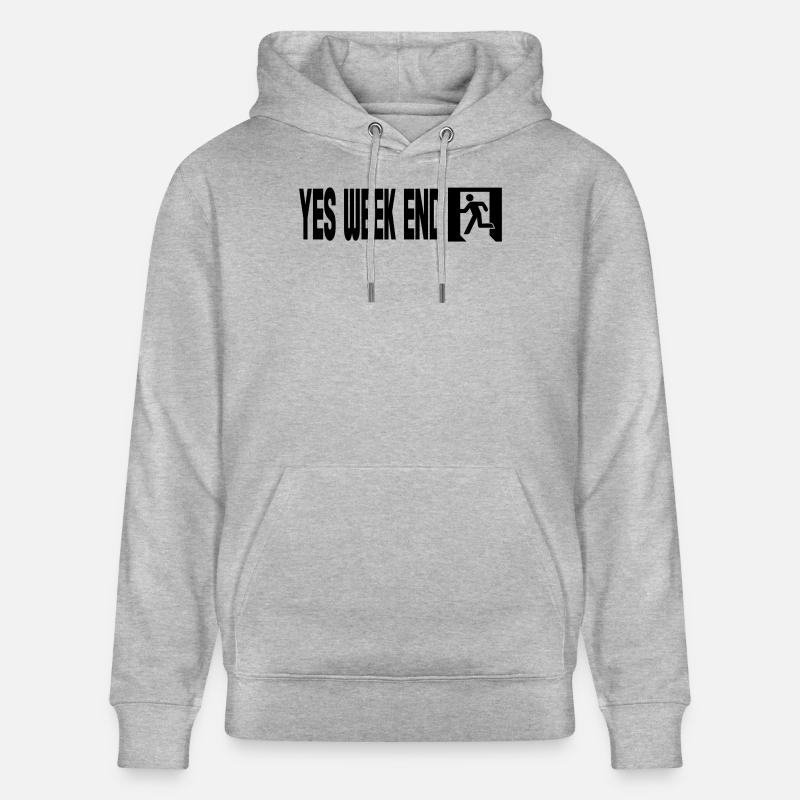 Yes Week End - Emergency - Sweat à capuche bio CRUISER Stanley/Stella Unisexe - gris chiné