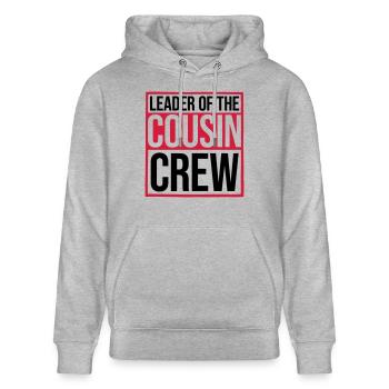 Leader Cousin Crew Team - Stanley/Stella Unisex Bio-Hoodie CRUISER  - Grau meliert - Vorne - Alina (178cm) & Michal (187cm)
