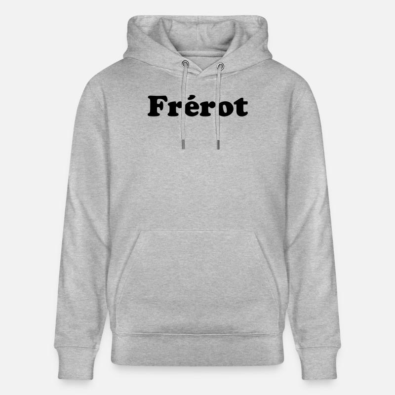 Frérot - expression amicale  - Sweat à capuche bio CRUISER Stanley/Stella Unisexe - gris chiné