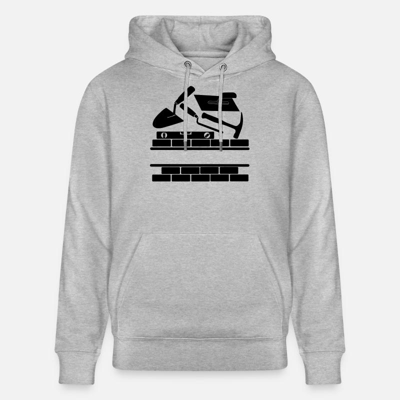 Logo de Mason - Sweat à capuche bio CRUISER Stanley/Stella Unisexe - gris chiné