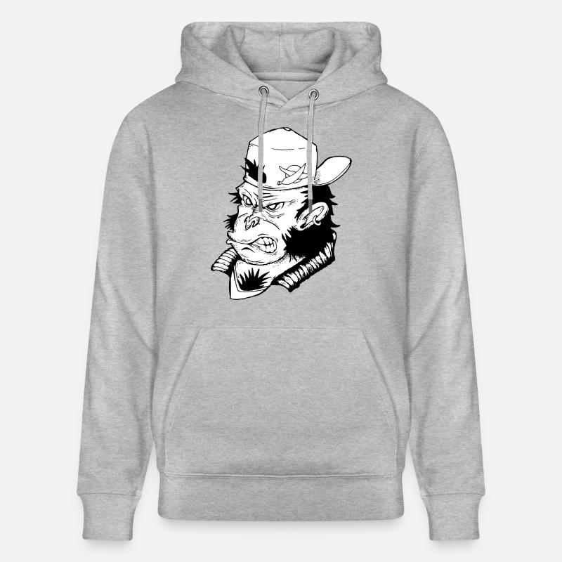 Funky monkey - Sweat à capuche bio CRUISER Stanley/Stella Unisexe - gris chiné