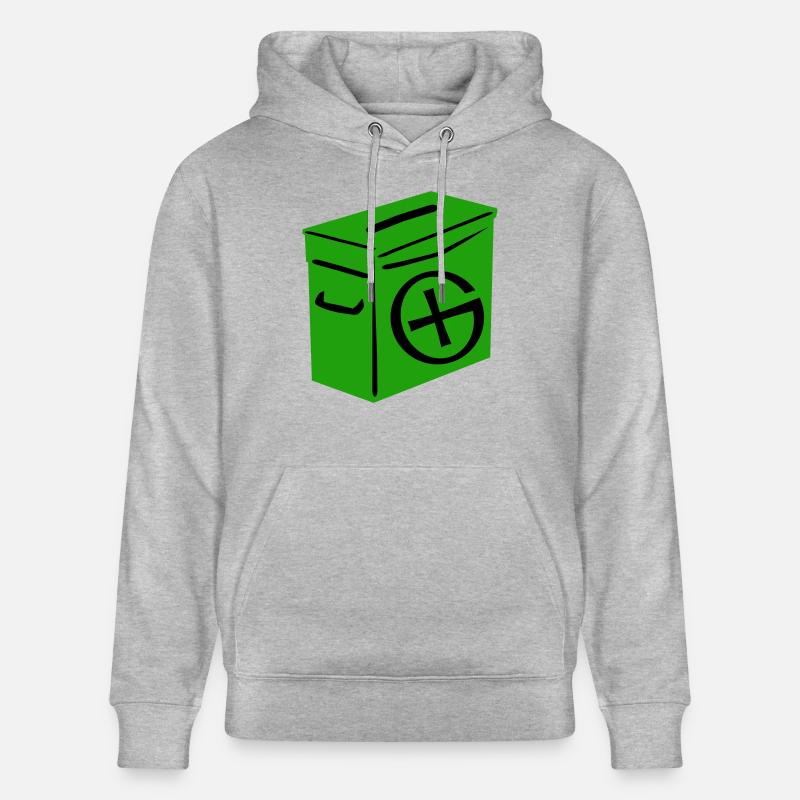 Geocaching: Ammo Can - Stanley/Stella Unisex Bio-Hoodie CRUISER  - Grau meliert