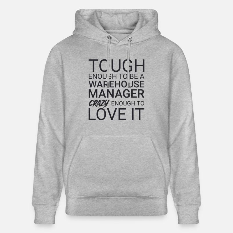 Gérant d’entrepôt Crazy - Sweat à capuche bio CRUISER Stanley/Stella Unisexe - gris chiné