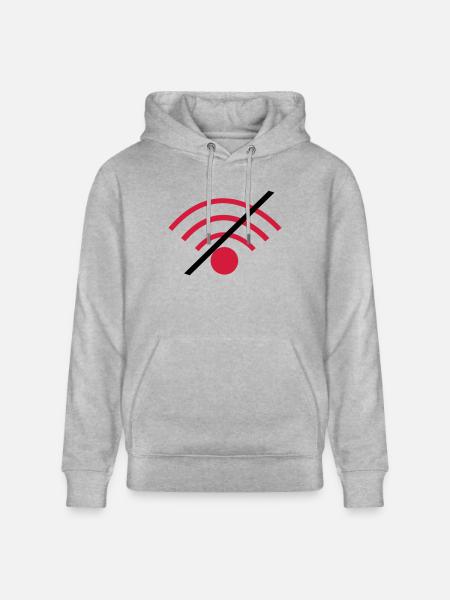 No WLAN - Stanley/Stella CRUISER Unisex Organic Hoodie - heather grey