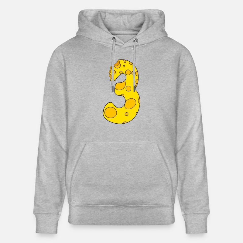 Fromage numéro 3 - Sweat à capuche bio CRUISER Stanley/Stella Unisexe - gris chiné