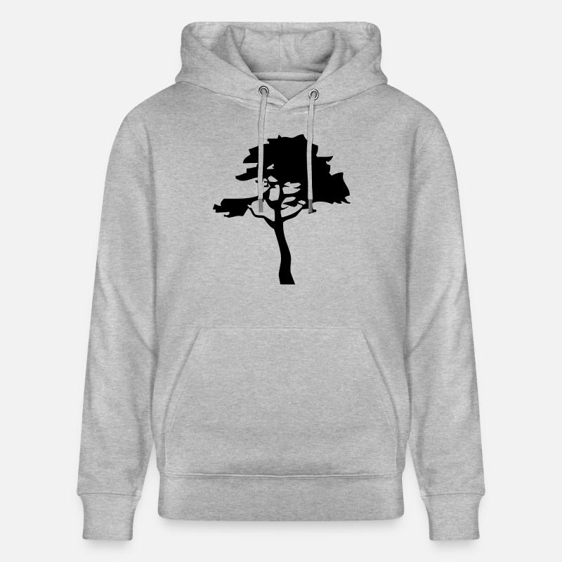 tree_2 - Sweat à capuche bio CRUISER Stanley/Stella Unisexe - gris chiné