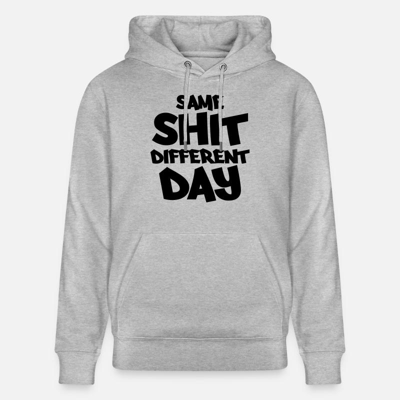 Same shit, different day - Stanley/Stella Unisex Bio-Hoodie CRUISER  - Grau meliert