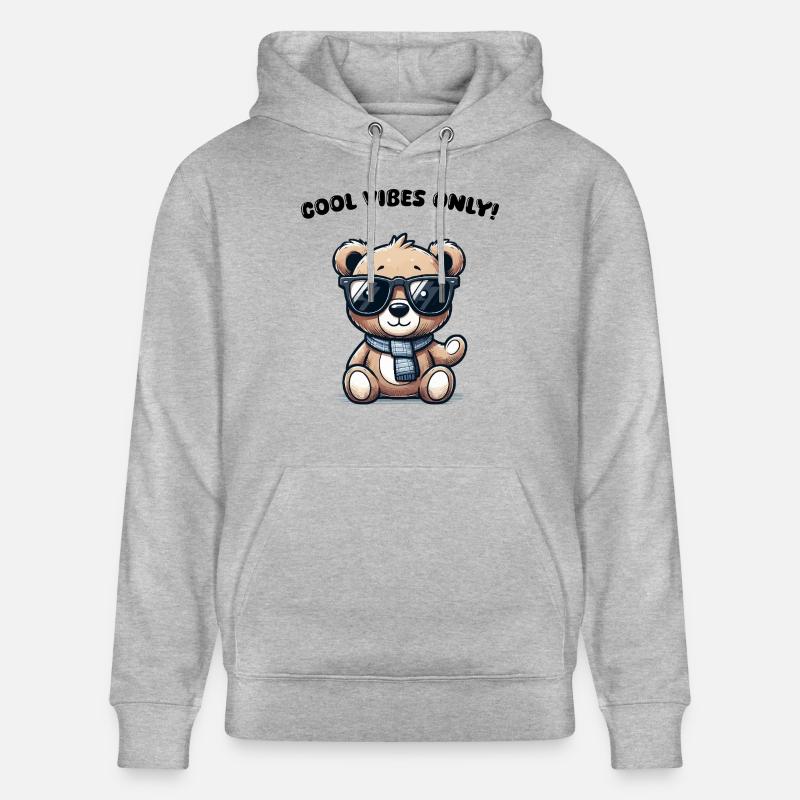 Lunettes de soleil Teddy Bear - Sweat à capuche bio CRUISER Stanley/Stella Unisexe - gris chiné
