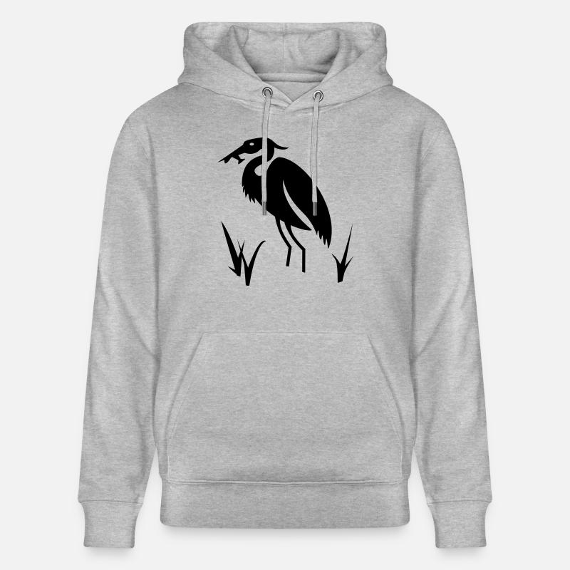 Héron - Sweat à capuche bio CRUISER Stanley/Stella Unisexe - gris chiné