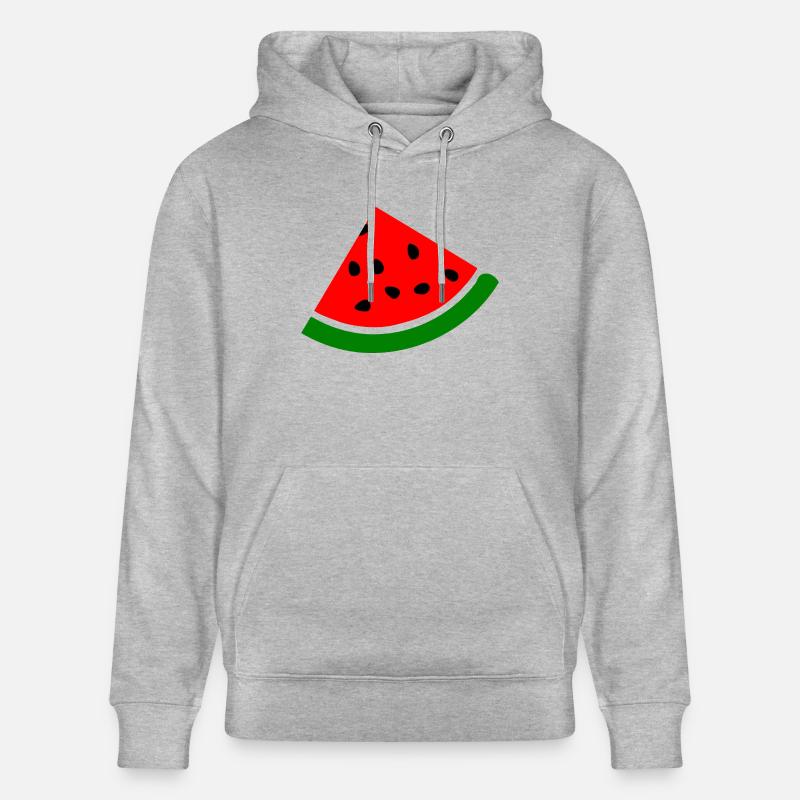 Melon pastèque - Sweat à capuche bio CRUISER Stanley/Stella Unisexe - gris chiné