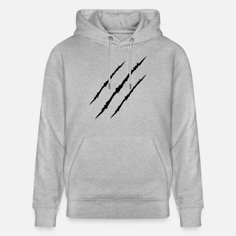 scars_001 - Sweat à capuche bio CRUISER Stanley/Stella Unisexe - gris chiné