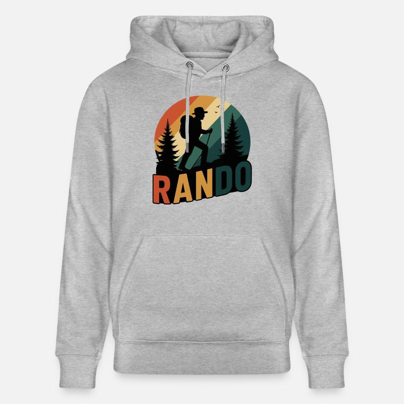 Randonne Rando randonneur - Sweat à capuche bio CRUISER Stanley/Stella Unisexe - gris chiné