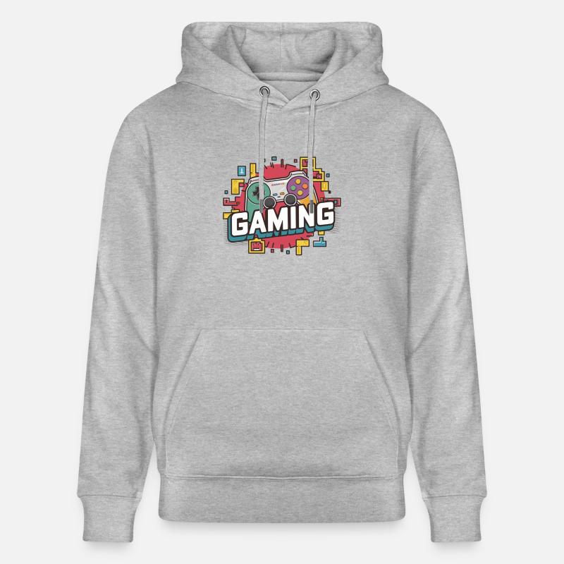 Gaming - Controller - Stanley/Stella Unisex Bio-Hoodie CRUISER  - Grau meliert