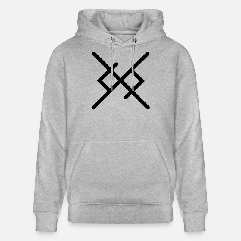 L’amour éternel dans les runes vikings - Sweat à capuche bio CRUISER Stanley/Stella Unisexe - gris chiné