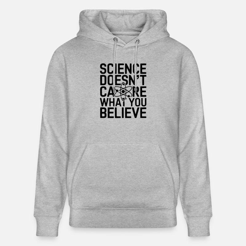 Science vs. Foi - Proverbes athées - Sweat à capuche bio CRUISER Stanley/Stella Unisexe - gris chiné