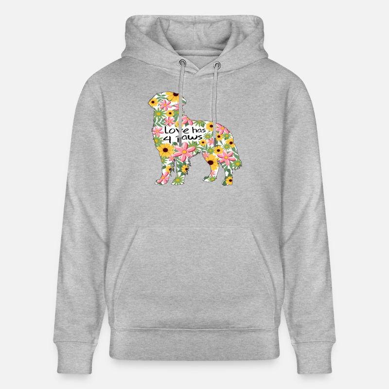 Bouvier Bernois amour pattes - Sweat à capuche bio CRUISER Stanley/Stella Unisexe - gris chiné