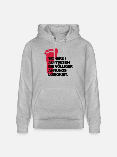 sicheres Auftreten - Stanley/Stella Unisex Bio-Hoodie CRUISER  - Grau meliert