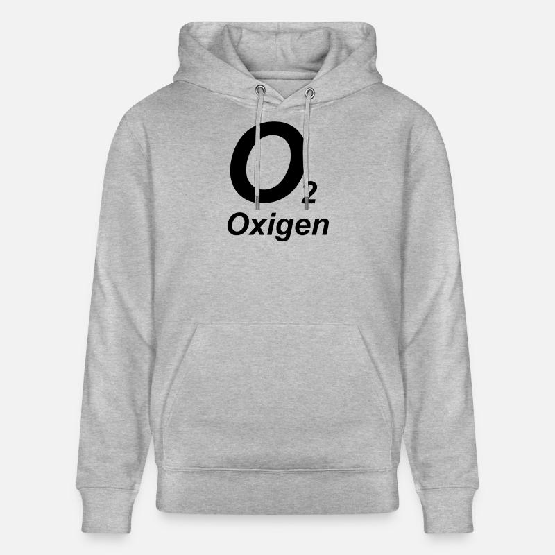 O2 - Oxygen - Tec Diving - Sweat à capuche bio CRUISER Stanley/Stella Unisexe - gris chiné