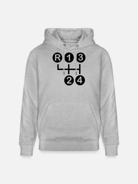 Gearbox 4 speed - Stanley/Stella CRUISER Unisex Organic Hoodie - heather grey