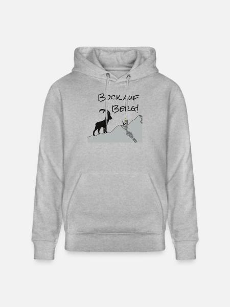 Envie de la montagne ! Pour les randonneurs et les amoureux de la nature... - Sweat à capuche bio CRUISER Stanley/Stella Unisexe - gris chiné