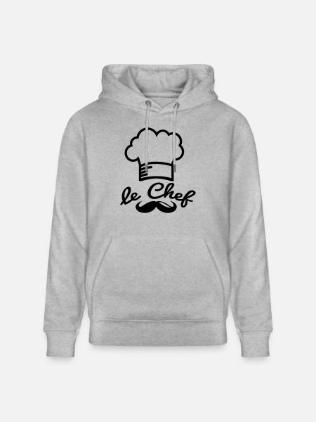 le_chef_f1 - Sweat à capuche bio CRUISER Stanley/Stella Unisexe - gris chiné