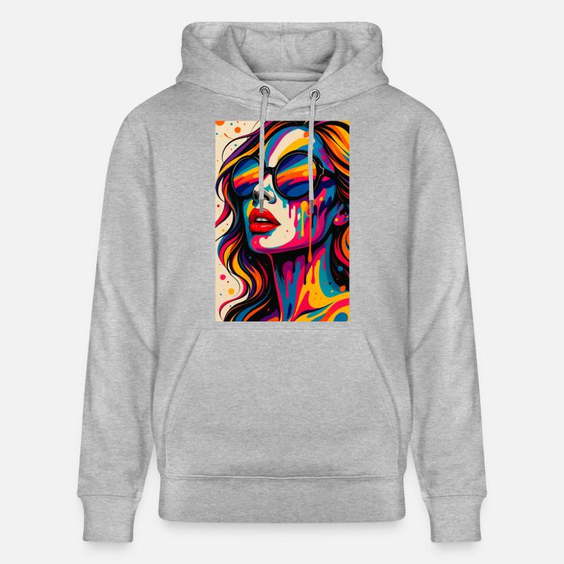 PLASTIC_BLISS - Stanley/Stella Unisex Bio-Hoodie CRUISER  - Grau meliert