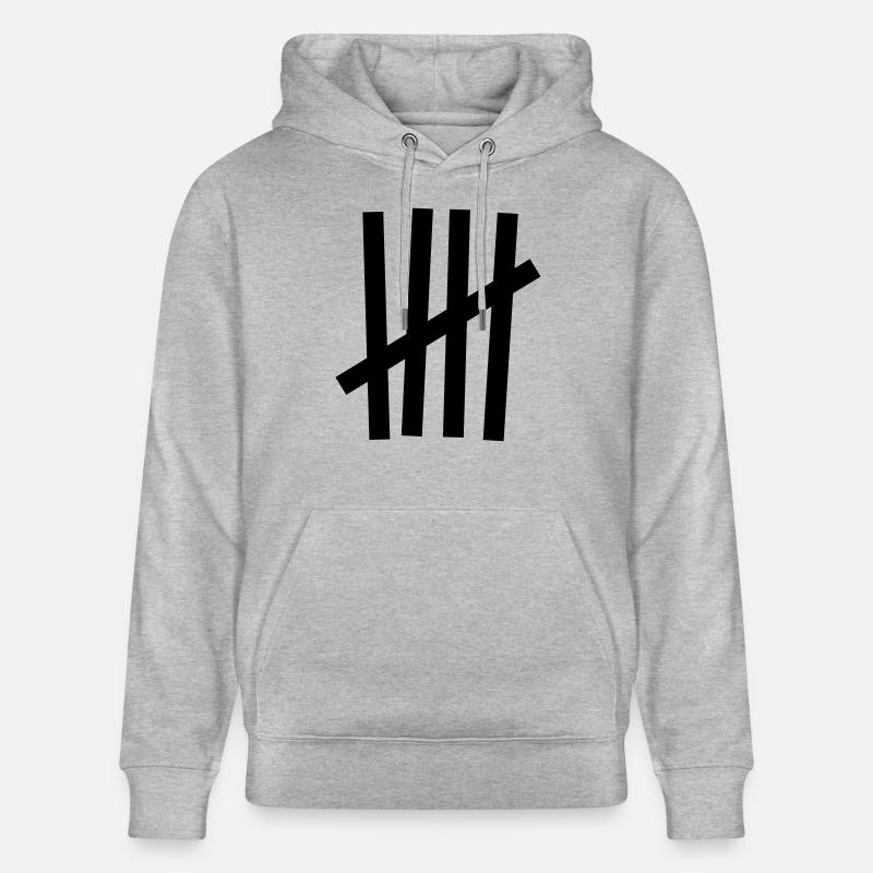 Tally 5 coups - Sweat à capuche bio CRUISER Stanley/Stella Unisexe - gris chiné