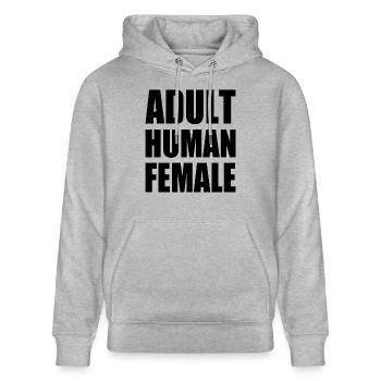 adult human female - Sweat à capuche bio CRUISER Stanley/Stella Unisexe - gris chiné - Devant - Alina (178cm) & Michal (187cm)