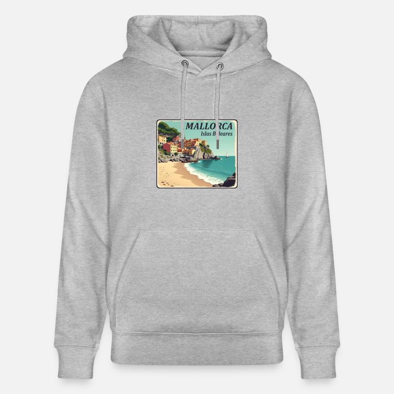 Majorque - Sweat à capuche bio CRUISER Stanley/Stella Unisexe - gris chiné
