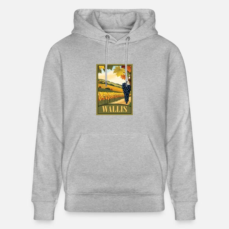 Vignoble valaisan - Sweat à capuche bio CRUISER Stanley/Stella Unisexe - gris chiné