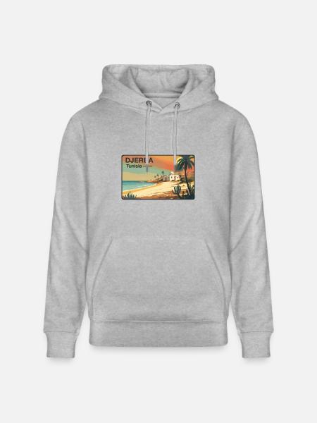 Djerba, Tunisia - Stanley/Stella CRUISER Unisex Organic Hoodie - heather grey