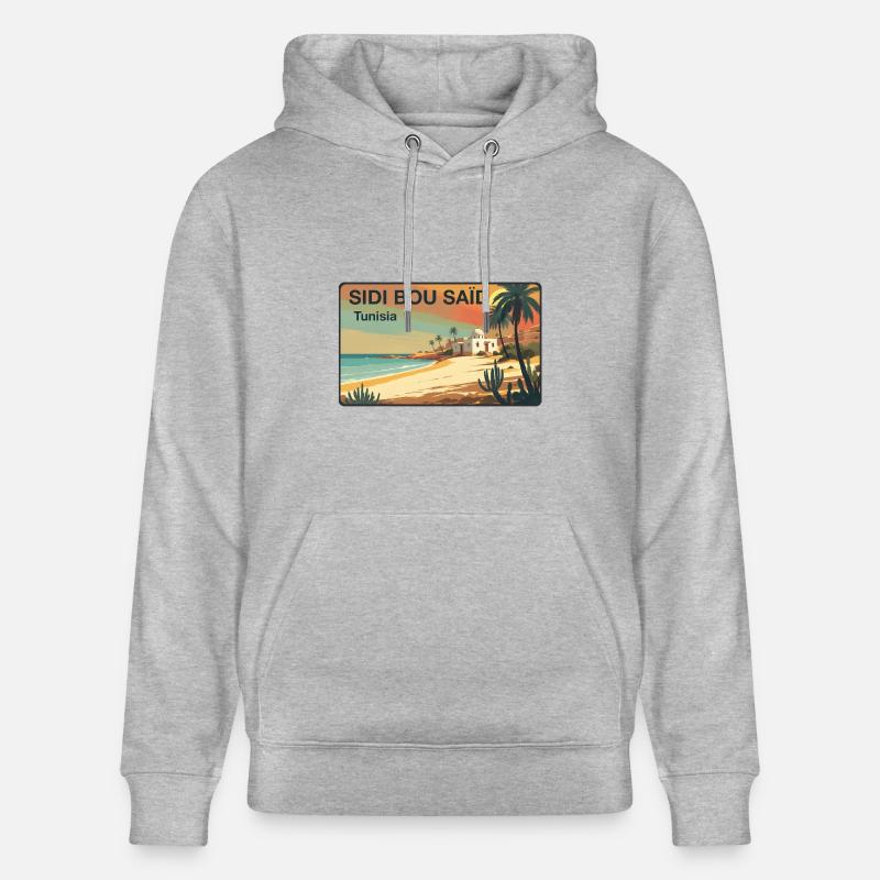 Sidi Bou Saïd - Sweat à capuche bio CRUISER Stanley/Stella Unisexe - gris chiné