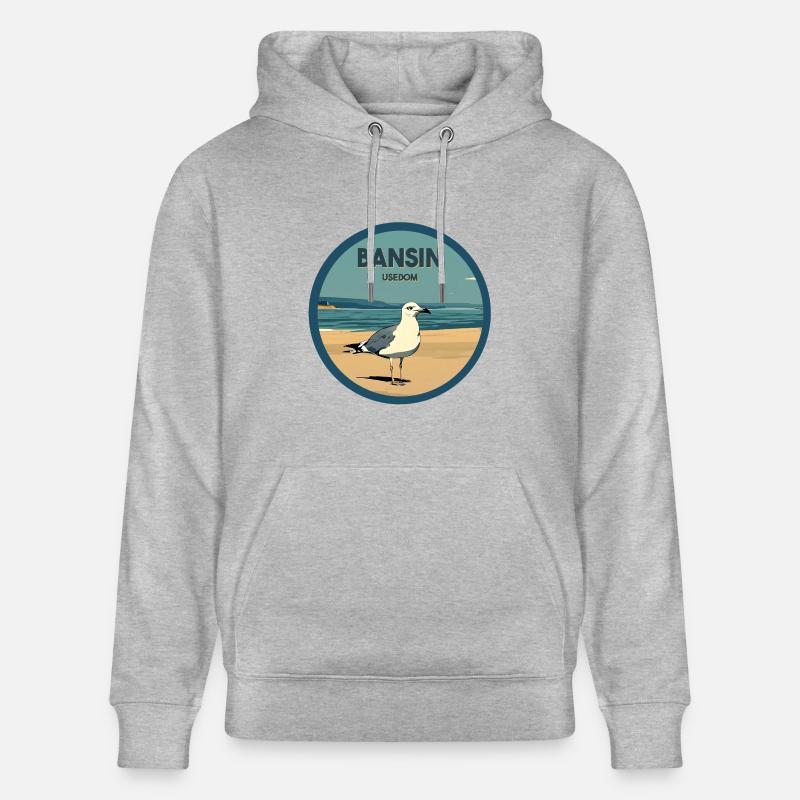 Bansin Moewe - Sweat à capuche bio CRUISER Stanley/Stella Unisexe - gris chiné