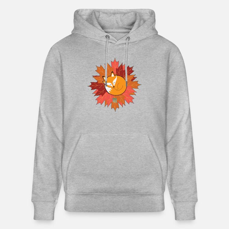 Fox Et Tea_ automne - Sweat à capuche bio CRUISER Stanley/Stella Unisexe - gris chiné