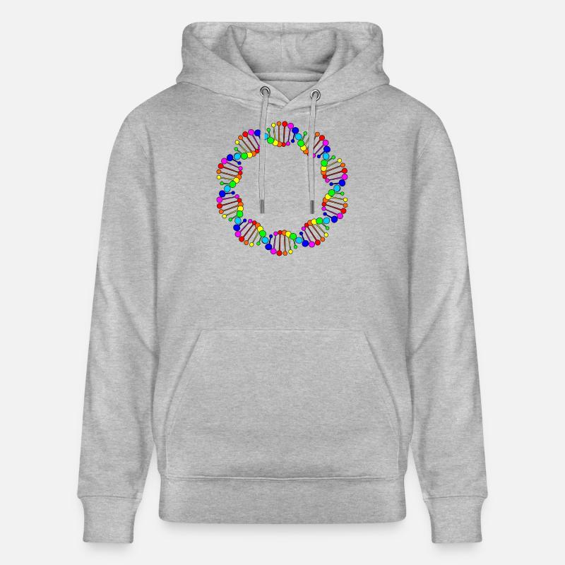 ADN ADN arc-en-ciel - Sweat à capuche bio CRUISER Stanley/Stella Unisexe - gris chiné