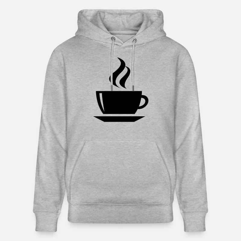 coffee cup tea cafe - Sweat à capuche bio CRUISER Stanley/Stella Unisexe - gris chiné