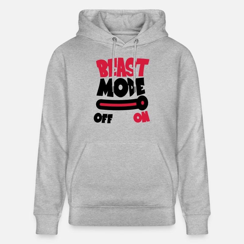 Beast Mode On - Sweat à capuche bio CRUISER Stanley/Stella Unisexe - gris chiné
