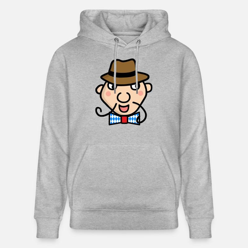 Bayer mit Fliege - Stanley/Stella Unisex Bio-Hoodie CRUISER - Grau meliert