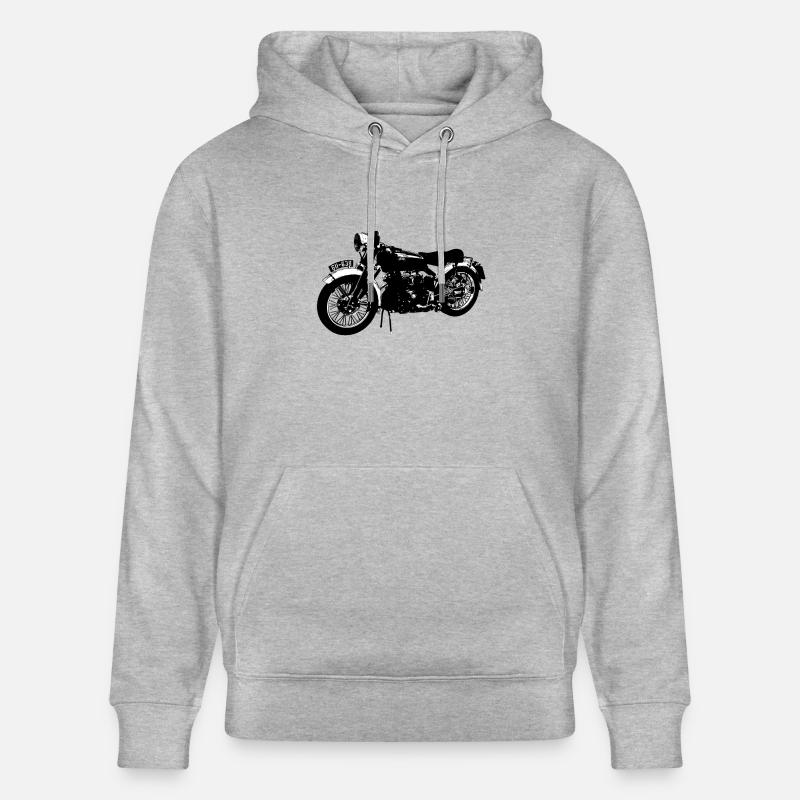 Moto classique Black Shadow - Sweat à capuche bio CRUISER Stanley/Stella Unisexe - gris chiné