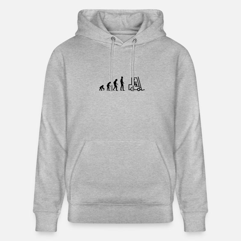 Evolution Staplerfahrer - Stanley/Stella Unisex Bio-Hoodie CRUISER  - Grau meliert