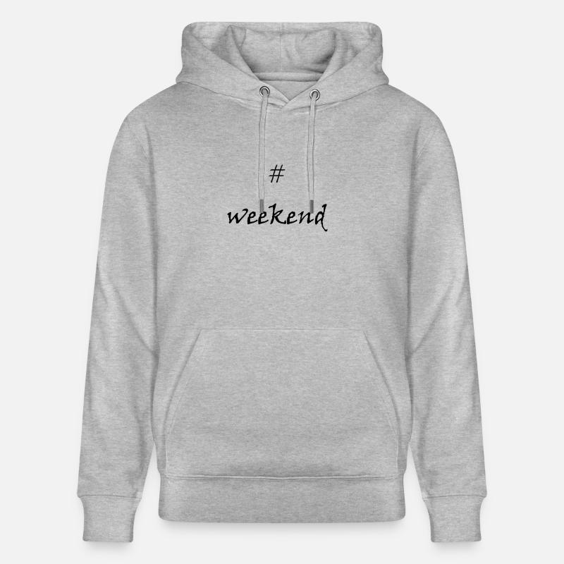Enfin, le week-end! #weekend - Sweat à capuche bio CRUISER Stanley/Stella Unisexe - gris chiné